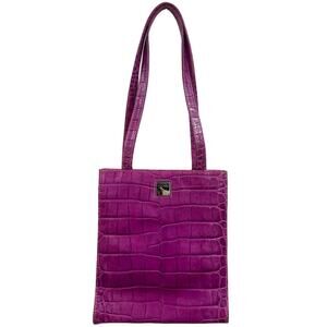 Dooney & Bourke Nile Crocodile Embossed Leather Tote